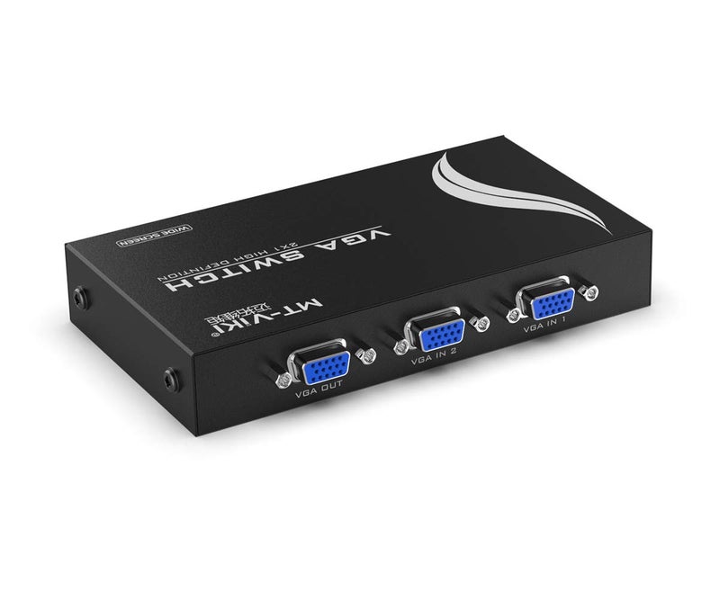 MT-VIKI 2 Port VGA Switch Video Selector Switcher Box (2 Input 1 Output) - Image 1